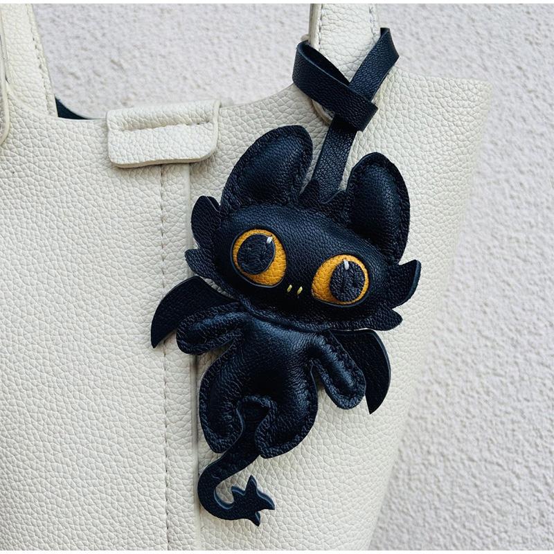 Подвеска-сумка Тигр Ручная работа Натуральная кожа Брелок Универсальный Креативная Личность Нишевый Подарок Друзьям Паре Изысканный Подвеска