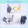 ПВХ модель кошки в форме животного, игрушка для украшения дома, офисного стола