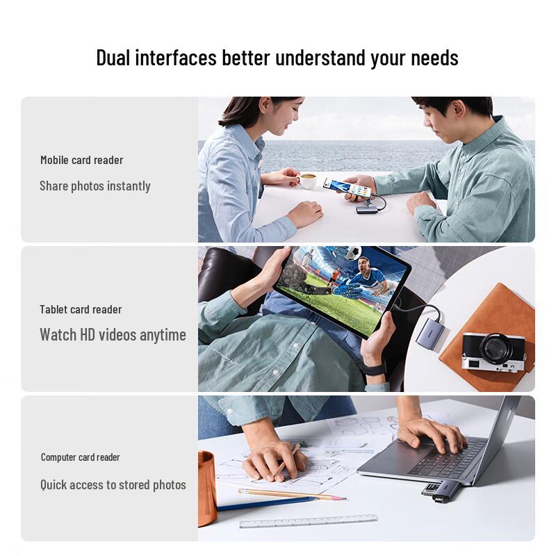 Ugreen USB-C и USB 3.0 кард-ридер для карт XQD