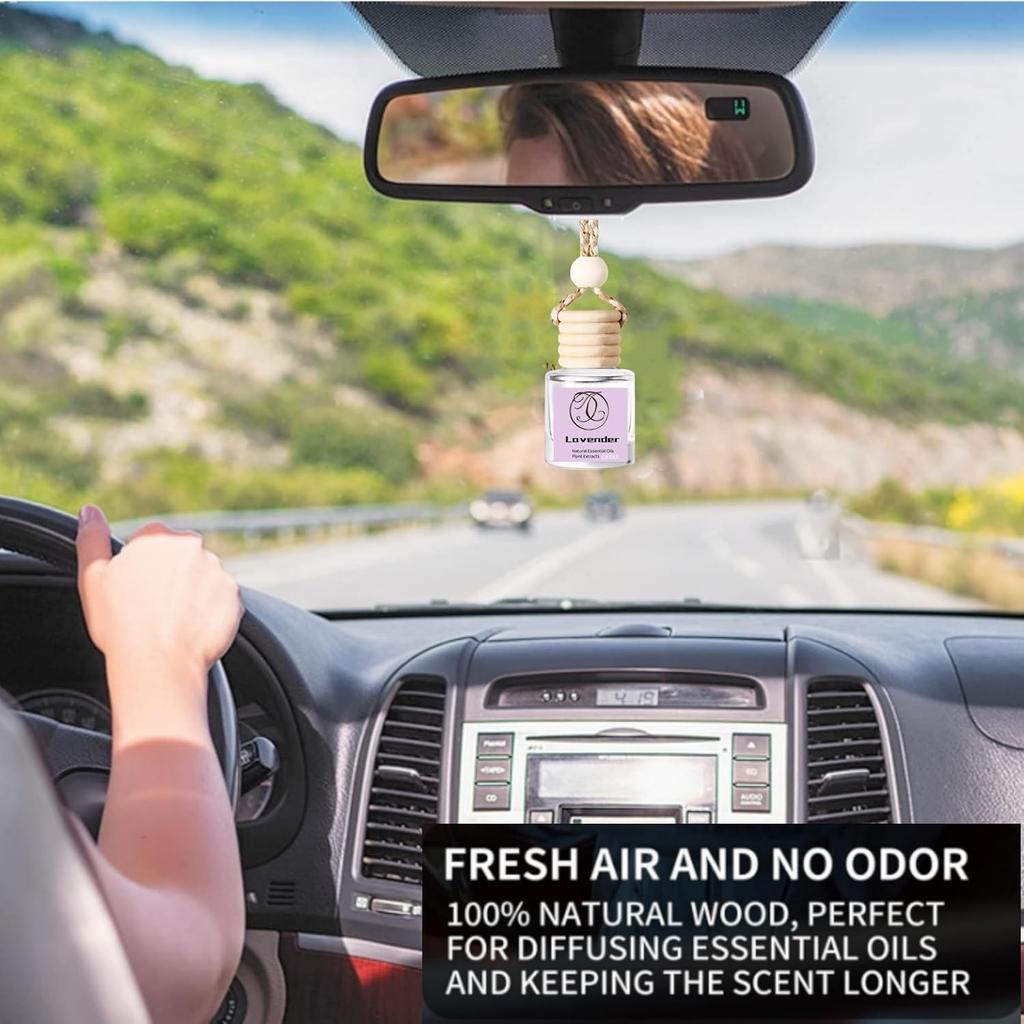 2Pack Lavender Scented Automotive Air Freshener Set, Car Accessories Decoration Hanging Scented Car Diffuser For Men Women Best Gifts
