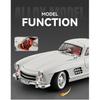 1/18 Mercedes-Benz 300SL Supercar Alloy Car Model Sound and Light Pull Back Children's Toy Collectibles Birthday Gift