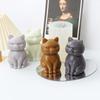 3D Fat Cat Shaped Candle Silicone Mold for DIY Hand-made Candle Ornaments Mould Handicrafts Making Tool Baking Mold