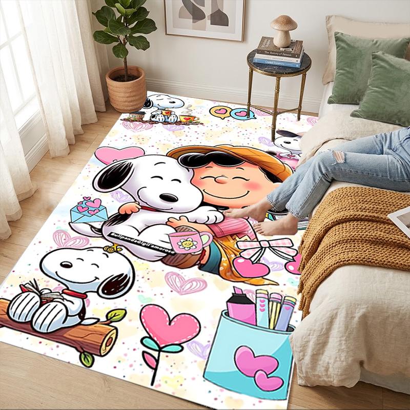Peanuts Love Living Room Nonslip Area Rug Soft Carpet For Bedroom Game Playroom Sofa Office Home Decor Doormat Christmas Gift C926729