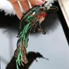 Sequins Embroidery 3D Bead Parrot Patch Birds Animal Decorative Patch Large Heavy Order Bead Applique