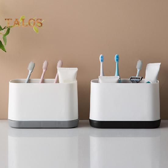 Ящик для хранения зубных щеток, большая емкость, экономия места, стабильное основание, практичный органайзер для электрических зубных щеток, подставка для хранения, принадлежности для ванной комнаты