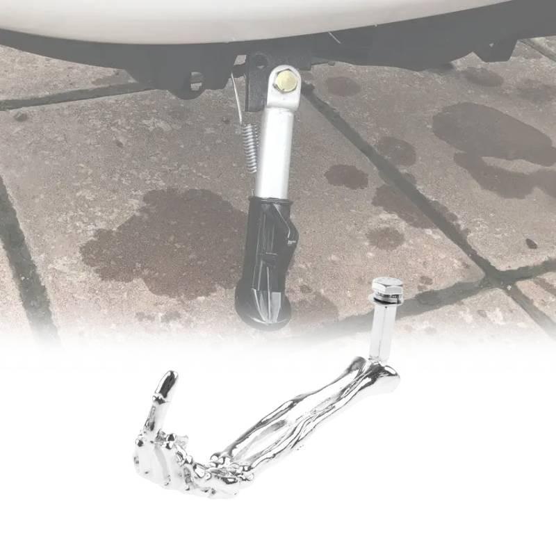 Motorcycle Atv Adjustable Kickstand Foot Support Side Stand Parking Rack Holder