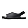 Fashion Casual Sandals Leather Male Flip Flops Stylish Open-toe Men's Sandals Summer Leisure Beach Flats Holiday Outdoor Male Slippers