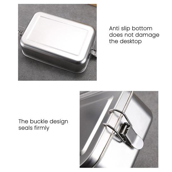 Ланч-бокс из нержавеющей стали, штабелируемый контейнер для бенто для супа, салата, остатков еды, портативный многоразовый контейнер для приготовления еды для дома, работы, путешествий, улицы