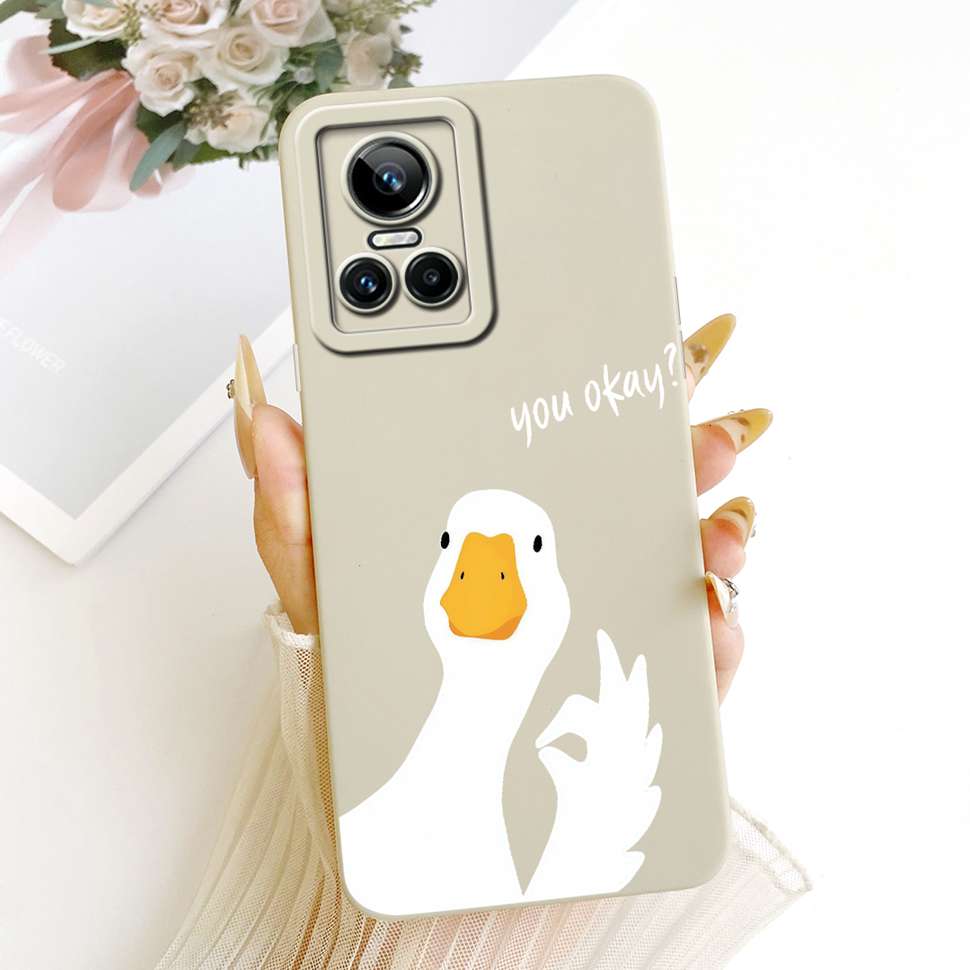 Чехол для Realme GT Neo 3 Case RMX3561 Мультяшный Кот Кролик Силиконовый Ударопрочный Чехол для Телефона Для Realme GTNeo Neo 3 Neo3 Задняя Крышка