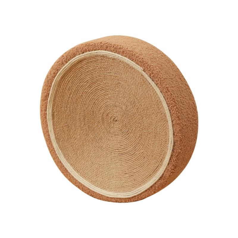 Круглая Когтеточка для кошек, сизаль, скребок для когтей, шлифовальная машина, защита для мебели, обучающие игрушки для кошек