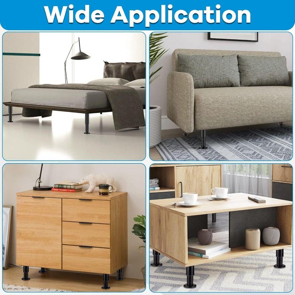 Adjustable Height Furniture Support Legs Heavy-Duty Bed Beam Support Leg Bed Bottom
