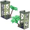 Hot Moc World Sentry Post Lookout Tower Tree War Scene Military City Building Blocks Classic Model Bricks Kits Sets Ideas