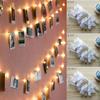 Светодиодный аккумуляторный фотоклип гирлянда фонарь фестиваль декоративный свет ночной свет комната