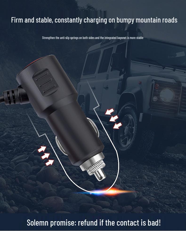 Multifunctional 4-Port Car Charger with QC3.0, USB, and PD Fast Charging (12V/24V Universal)