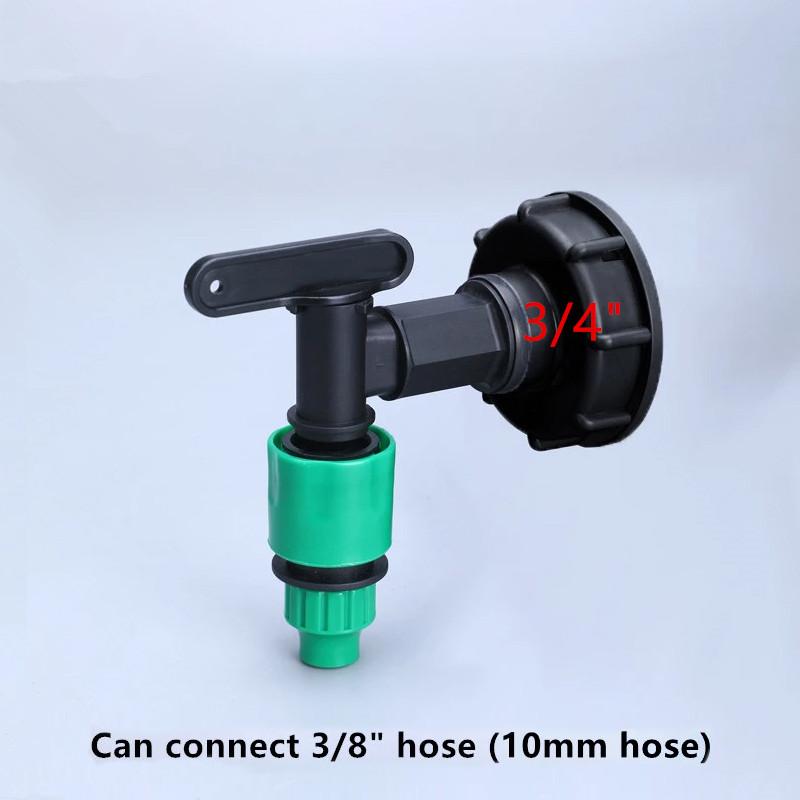 1/2" 3/4" IBC Tank Valve Adapter Hose Garden Water Connector 60mm Coarse Thread Replacement Valve Fitting Parts