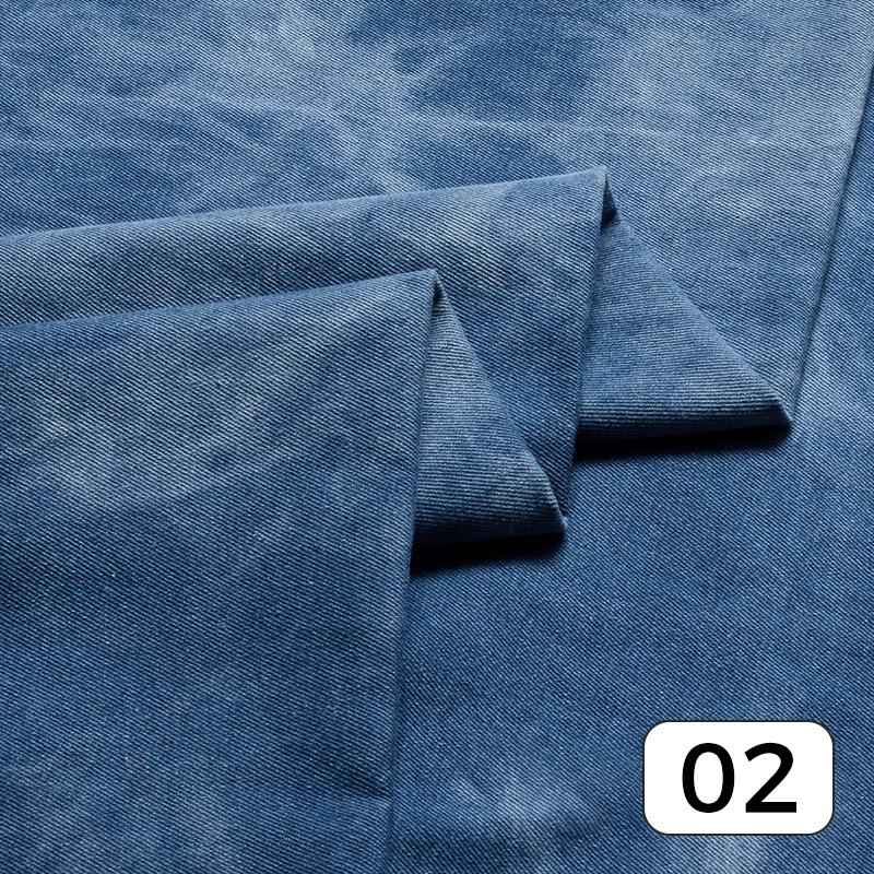 50*140 см модная джинсовая ткань тай-дай, промытая, плотная ткань для юбок, джинсов, брюк, одежды, платьев, шитья, сделай сам, пэчворк, материал