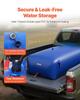 Water Storage Bladder 1000L Large Capacity Water Bag, Portable & Collapsible Soft Waters Container, Leakproof & Tear-Resistant PVC Emergency Waters