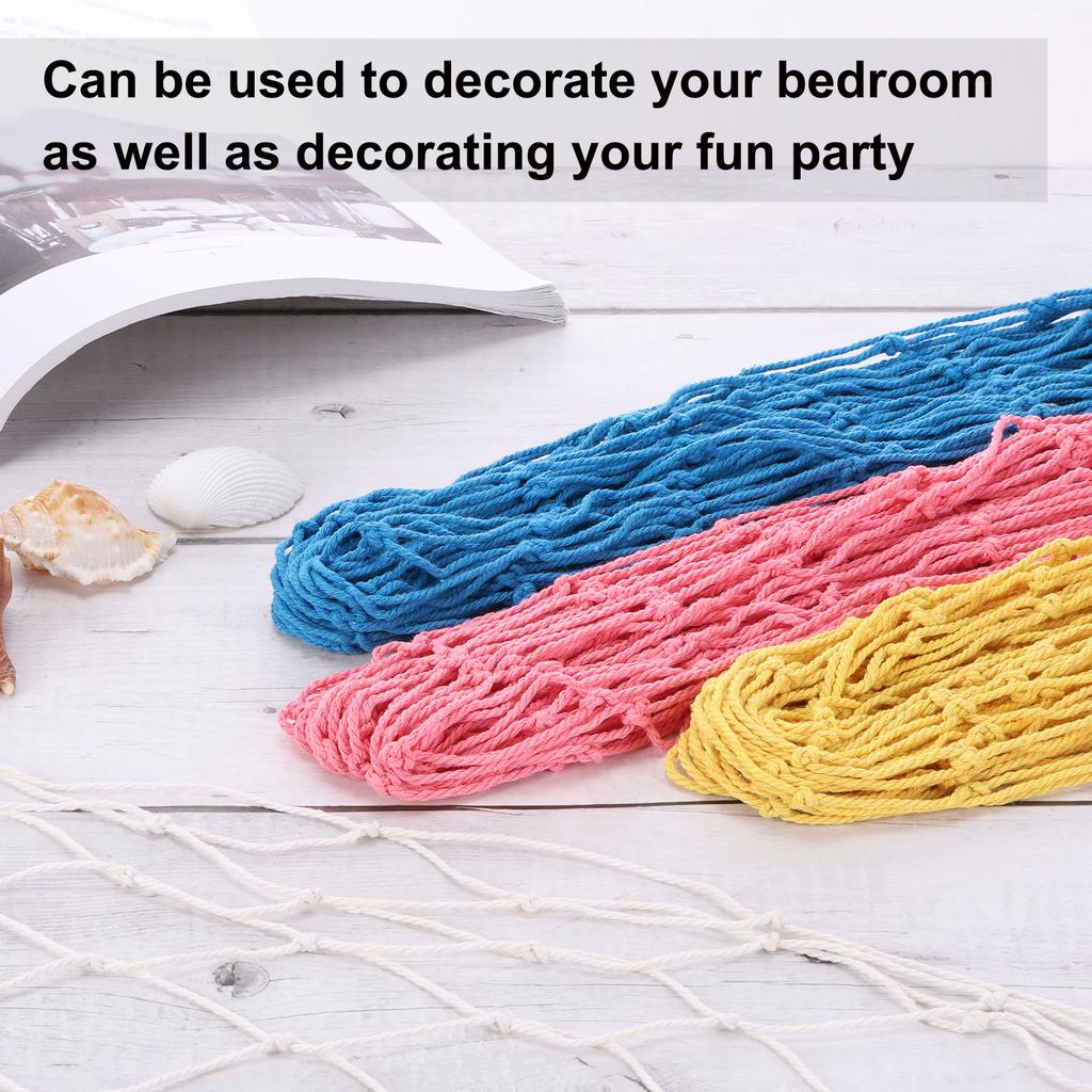 2 шт. Рыболовная сеть на стену, настенная подвеска для фотографий, хлопковая рыболовная сеть, украшение, студийный реквизит, комната, украшение для дома, наклейки, тематическая вечеринка 80x40"