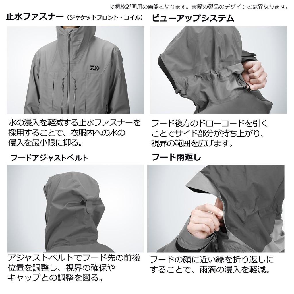 Daiwa Rainmax Hyper High Loft Winter Suit Black Fishing DW-3423 Men's