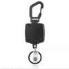 Retractable Keychain Heavy Duty Black Key Chain Extender Accessory For Nursery Offices Worker Teacher Outdoor