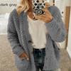 Women's Soft Cotton Cardigan Sweater Winter Fashion Casual Loose Long Sleeve Button Coat Large Size 5XL Top Solid Color