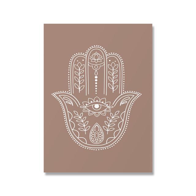 Мандала Будда Лотос Абстрактные Бохо Wall Art Печать Холст Картины Плакаты HD Картинки Zen Line Гостиная Домашний Декор Интерьера