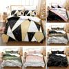 Modern Marble Duvet Cover King Queen Size For Girls Kids Teens Geometric Pattern Comforter Cover Microfiber Abstract Bedding Set