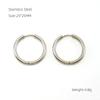 Серьги геометрической формы из нержавеющей стали Personality Simple Niche Design Titanium Steel 18k Gold Round Oval Earrings Women