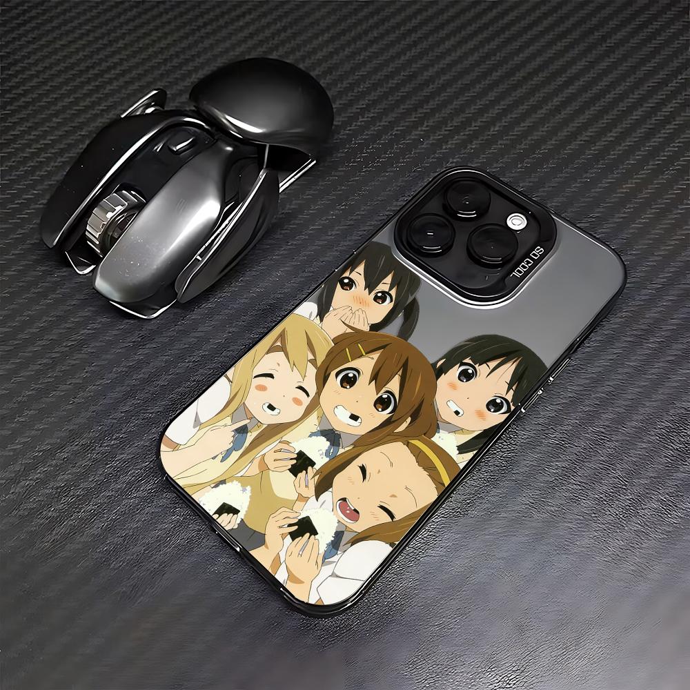 Милая японская аниме-девушка K-ON Чехол для телефона Для iPhone 17 16 15 14 13 12 11 mini Pro Max X XR XSMAX 8 Air Plus Противоударный Матовый Задник