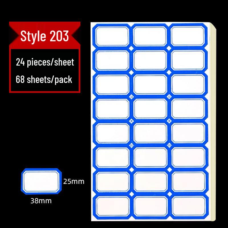 Офисные самоклеящиеся ценники с рукописной надписью - 68 листов, бумажные наклейки с легко отделяемой основой.