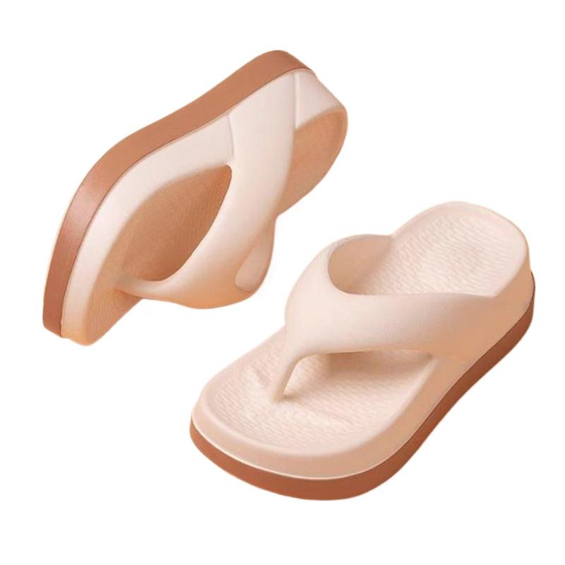 Тапочки из ЭВА с мягкой подошвой для женщин, повседневные удобные шлепанцы, женские сандалии на платформе, модные женские нескользящие пляжные шлепанцы