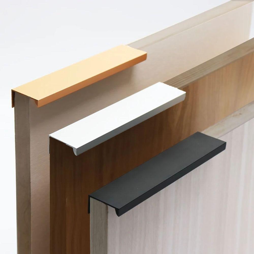1Pcs Long Pull Cabinet Pulls With 16mm Screws Drawer Knobs New Hidden Handles Home DIY