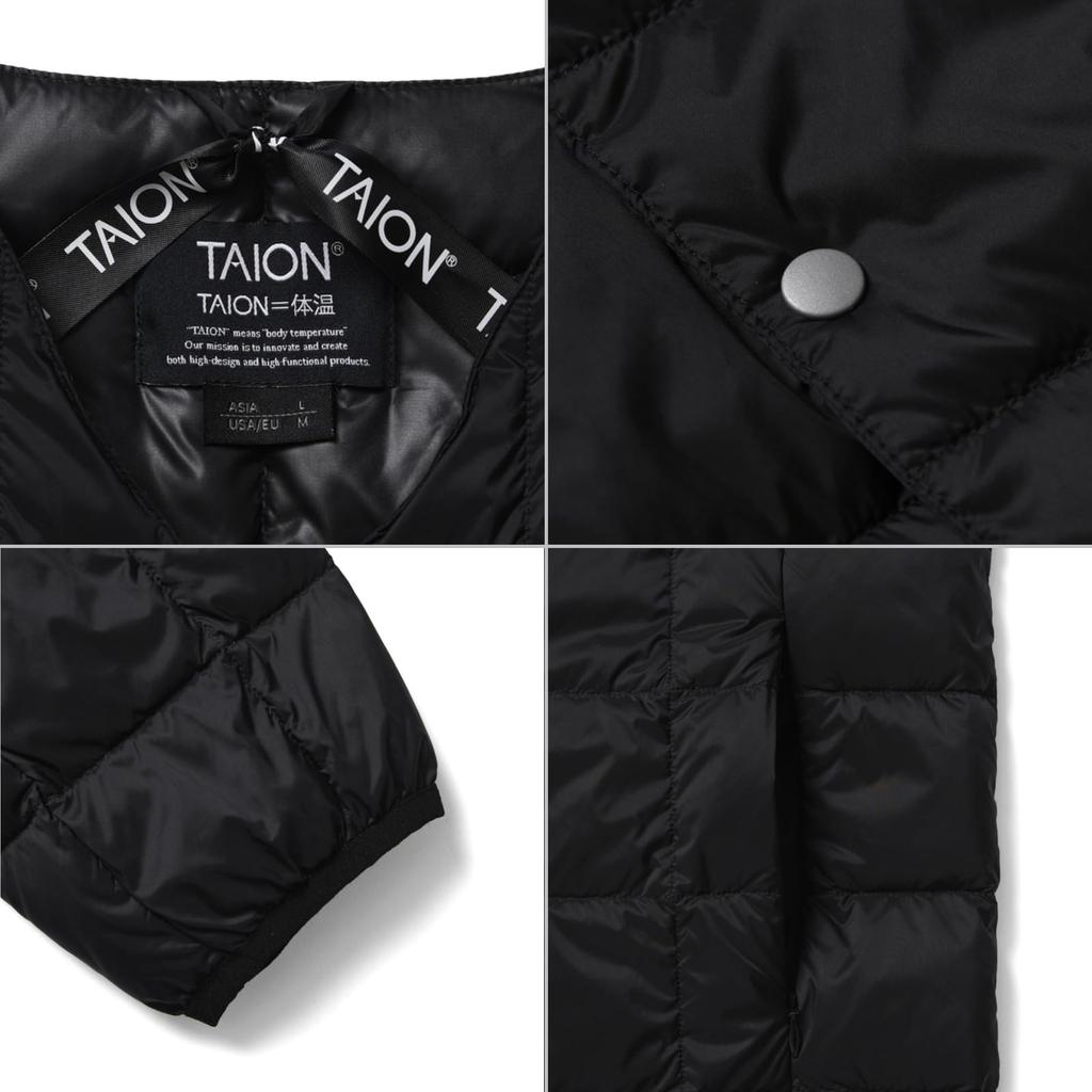 TAION Базовая куртка-пуховик с круглым вырезом и пуговицами, мужская (ТАИОН-104)