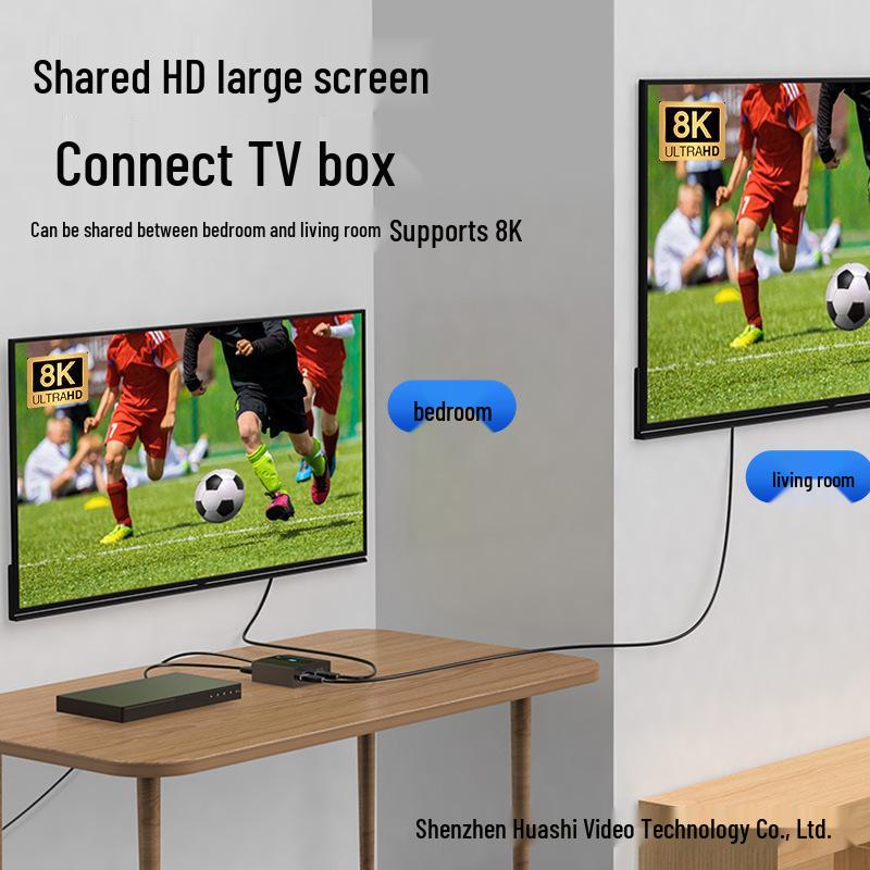 Разветвитель HDMI 8K 1 в 2, 8K@60Hz, Видеоразветвитель HDMI 2.1