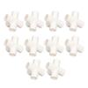 10 Pcs 5 Way Pipe Connector 25mm PVC Elbow Pipe Fitting for Furniture Greenhouse Tent White