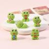 3D Смола Мультяшная Лягушка Орнамент: Милая и забавная фигурка для украшения автомобиля или офиса