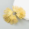 Women's Stud Earrings Exaggerate Earrings Alloy Sunflower Studs Gold Punk High Quality Earrings