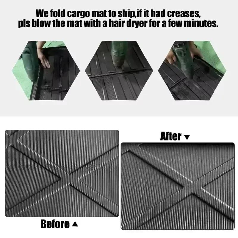 Car Trunk Mats For Nissan Sentra Sylphy B17 2012- Trunk Storage Pads Anti-Slip Waterproof Cargo Liner Boot Tray Carpets Pad