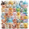 50pcs 3D Cute Cartoon Animal Head Stickers - Waterproof Decorative for Kids