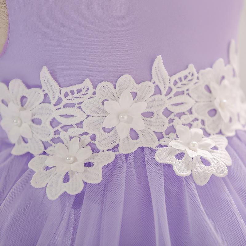 Летнее свадебное платье для девочек 2023: Детское вечернее платье и платье для первого дня рождения малышки, тюль, аппликация, пышная юбка