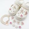 Милые пряжки для обуви Crocs в виде морских звезд и ракушек из смолы с высококачественными цветочными аксессуарами