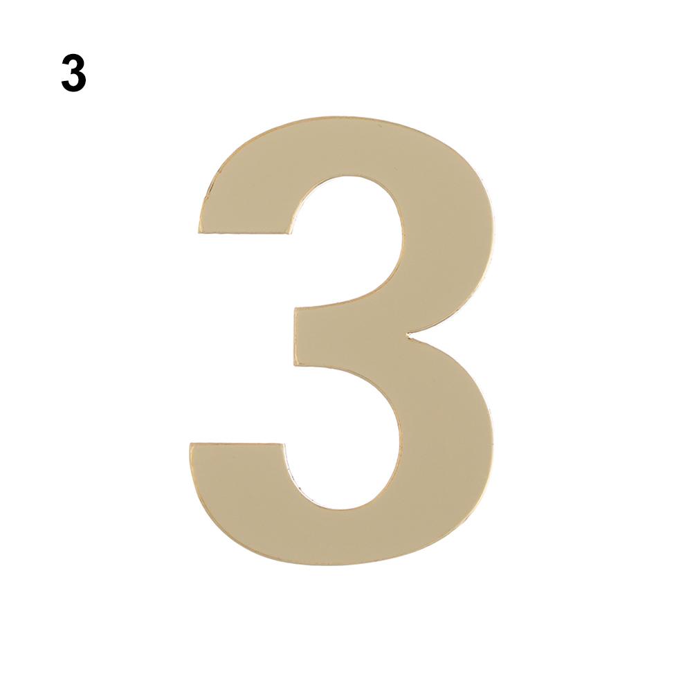 1Pcs Home Self-adhesive Hotel Home Sticker Address House Drawer Sign Door Numeral Plaque Gate Digits Door Plate Number