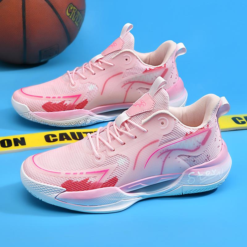 Summer mesh breathable shock absorption lightweight sports shoes non-slip wear-resistant boots basketball shoes