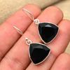 Black Spinel Gemstone Handmade 925 Solid Sterling Sliver Jewelry Earrings For Her