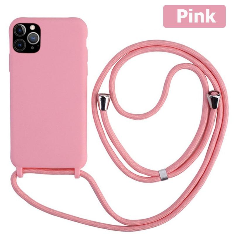 Crossbody Lanyard Silicone Case for IPhone 16 15 14 13 12 11 Pro Max XSMAX XR 8 7 Samsung S25 S24 S23 S22 S21 Ultra Plus S21FE A15 A55 A16 A53 A14 A54