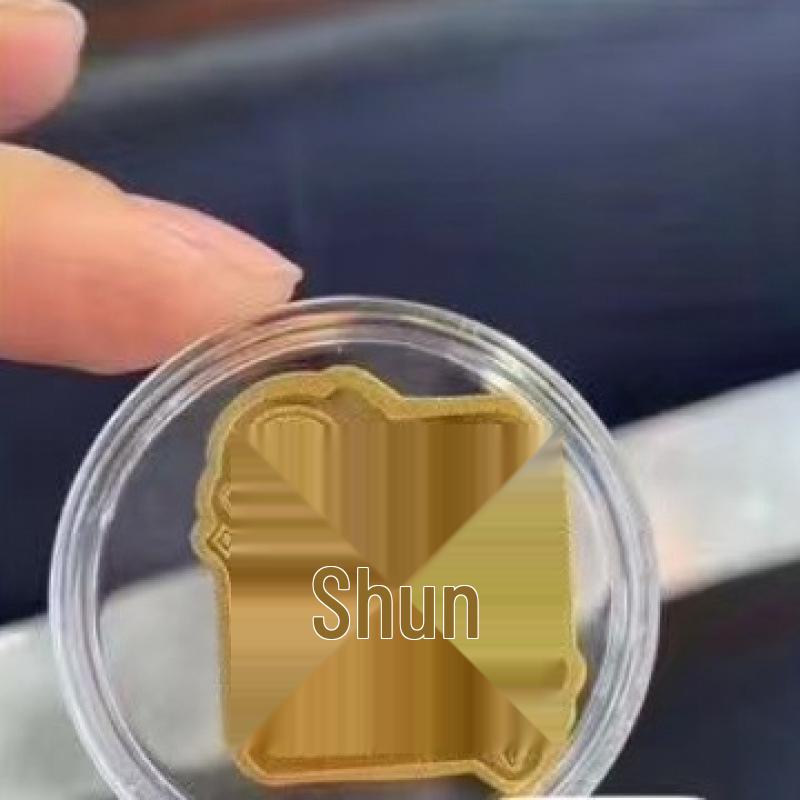 2mg Gold-Plated Wealth-Attracting Mobile Phone Sticker with Adhesive Backing