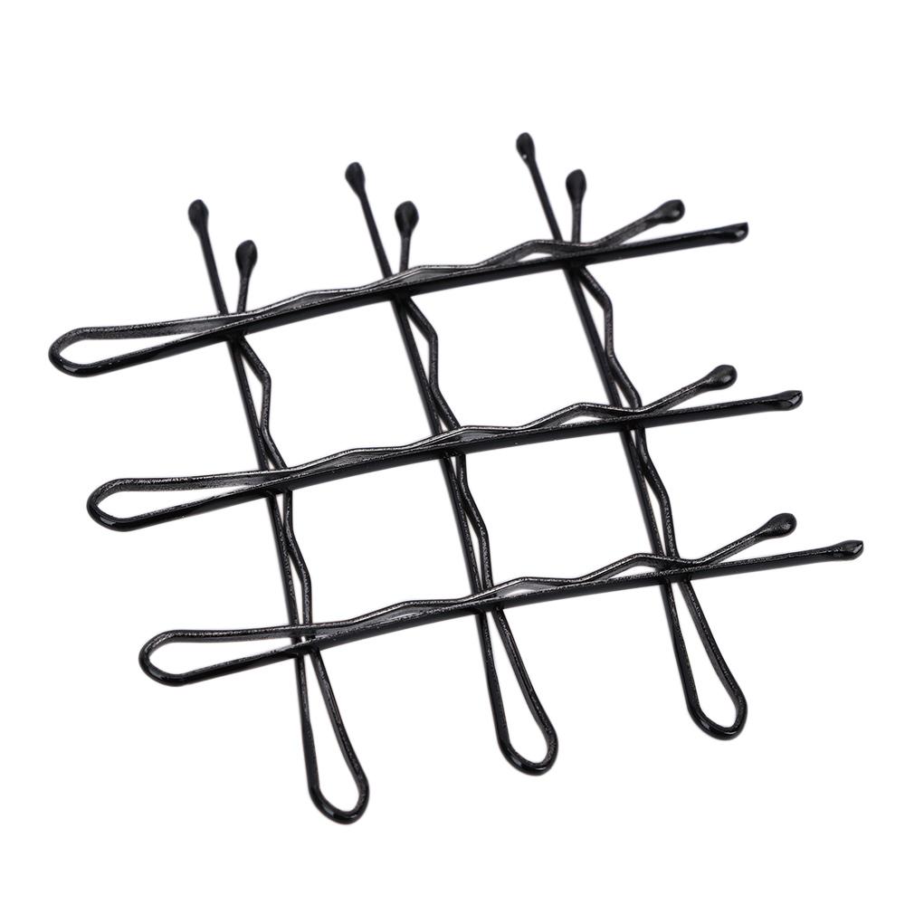 Wave Women's Simple Design Hair Styling Black Hair Pins Invisible Hair Clips Hair Barrette