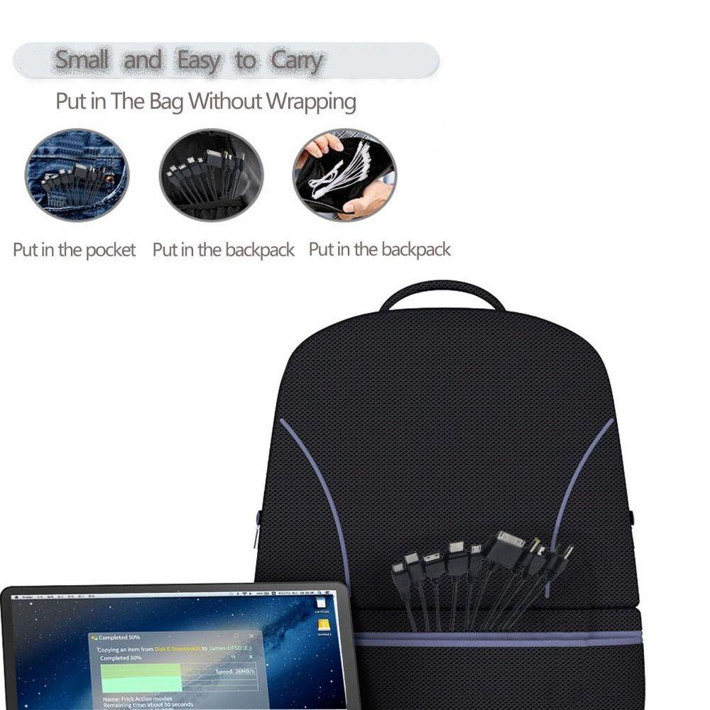 Multiple Interface 10 in 1 Multi Charging Cable 10 in 1 Multiple Charging Cord Speaker