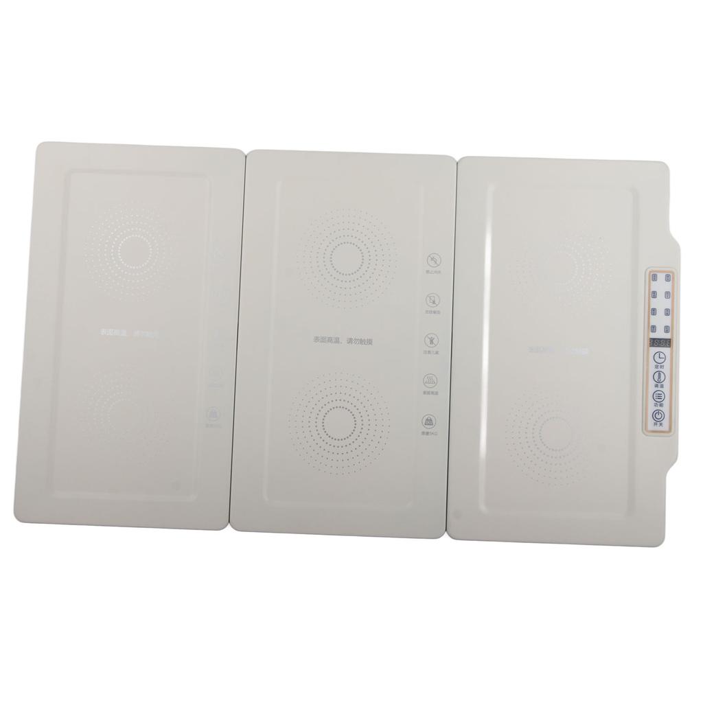 Food Warmer Tray Electric Warming 3 Trays Connect Foldable Detachable Multifunctional for Home