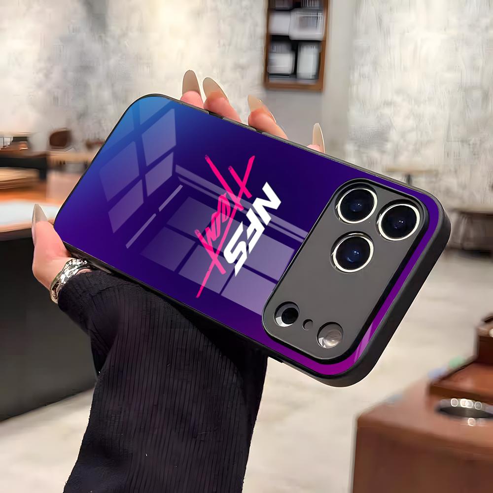 Чехол для телефона Need For Speed для iPhone 17 Air 16 E Pro Max 15 14 13 Mini 12 Pro 11 Max Plus Черное Стеклянное Покрытие
